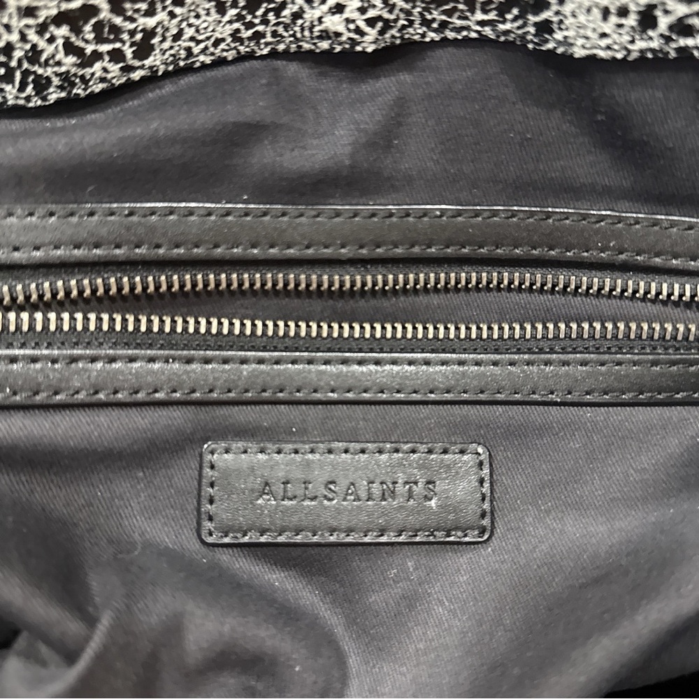 All Saints Gray Satchel Bag - Picture 4 of 5